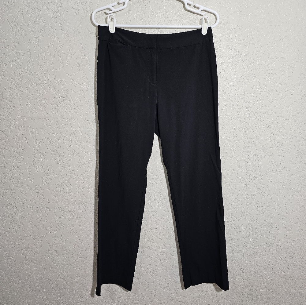 Eileen Fisher Solid Black Dress Pants